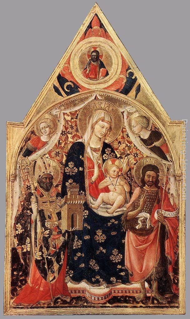 Antonio Da Firenze Madonna and Child with Saints